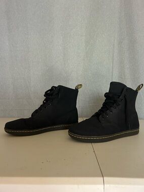 Dr. Martens Alfie Black Canvas AirWair Boots Size 13